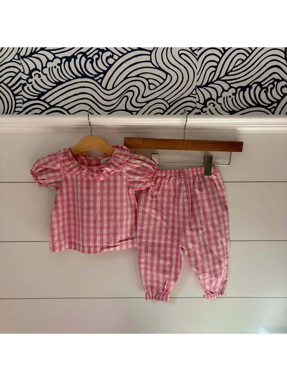 hanna andersson gingham set
